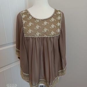 PREVETT SHEER BLOUSE SZ S